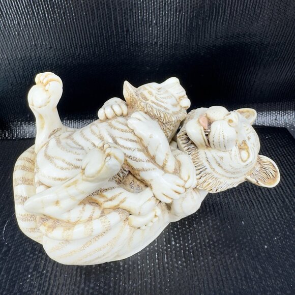 1993 Harmony Kingdom Pride And Joy Tiger and Cub Trinket Box Figurine Resin VTG - Picture 9 of 14